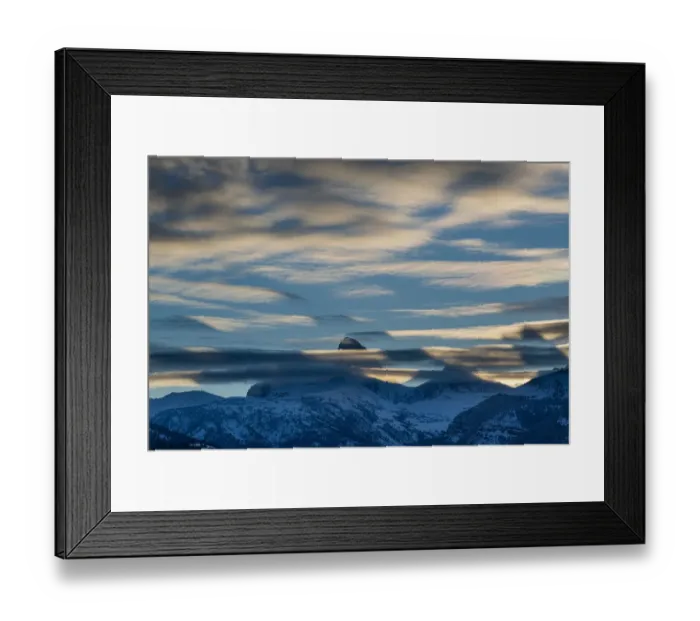 Framed Print : crepuscular rays coming off Teton Peaks from the west Framed Print : crepuscular rays coming off Teton Peaks from the west