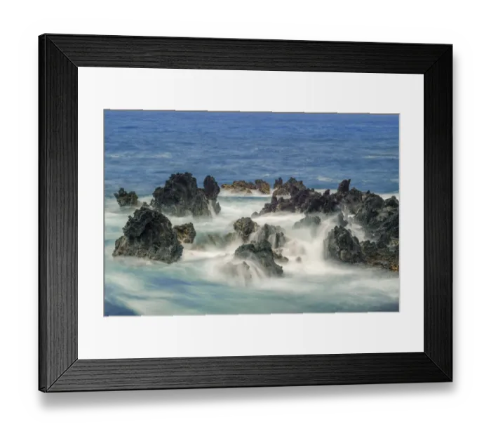 Framed Print : USA, Hawaii, Big Island of Hawaii. Keauhou Bay, Eroded volcanic rock (aa form Framed Print : USA, Hawaii, Big Island of Hawaii. Keauhou Bay, Eroded volcanic rock (aa form