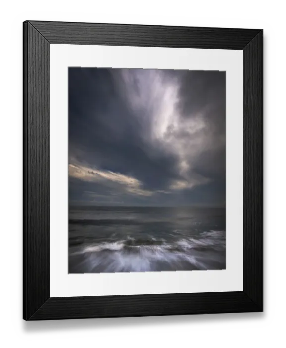 Framed Print : USA, New Jersey, Cape May National Seashore. Sunrise on ocean beach