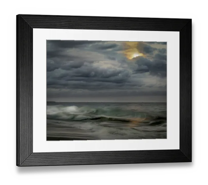 Framed Print : USA, New Jersey, Cape May National Seashore. Storm clouds over ocean Framed Print : USA, New Jersey, Cape May National Seashore. Storm clouds over ocean
