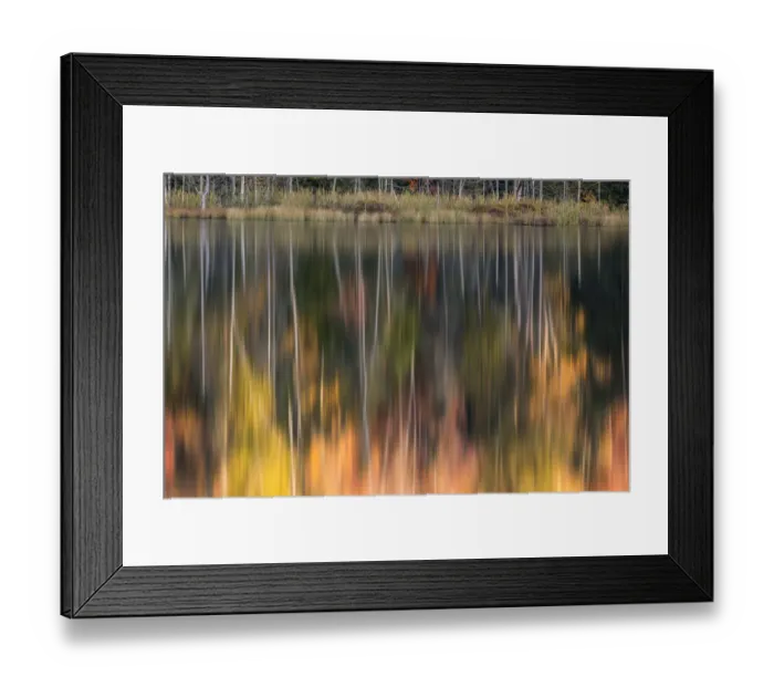 Framed Print : Abstract fall color reflection, Upper Peninsula of Michigan Framed Print : Abstract fall color reflection, Upper Peninsula of Michigan