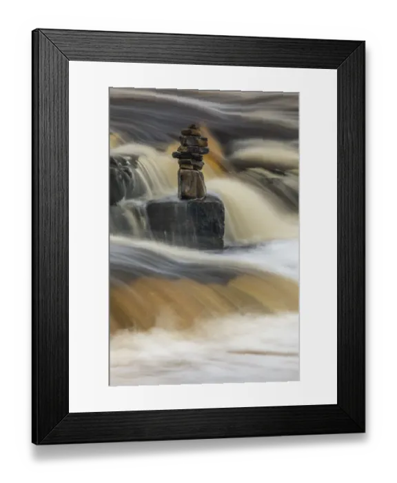 Framed Print : Rock cairn, Tahquamenon River, Tahquamenon Falls State Park, Michigan Framed Print : Rock cairn, Tahquamenon River, Tahquamenon Falls State Park, Michigan