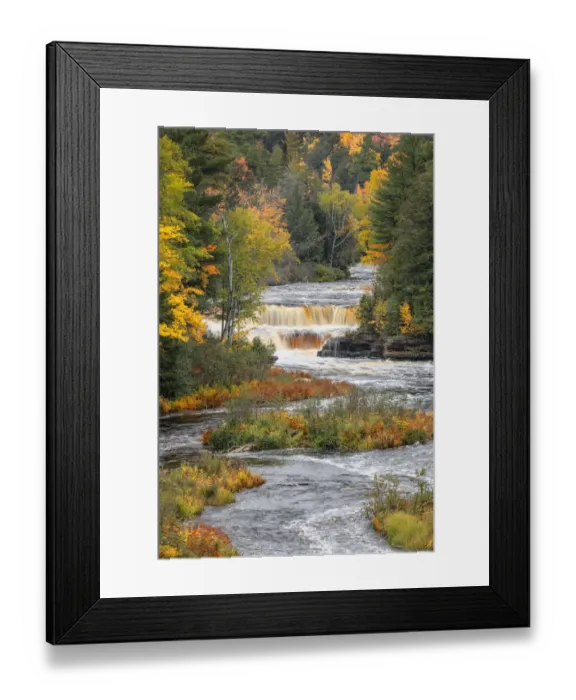 Framed Print : Lower Tahquamenon Falls, Tahquamenon River in autumn, Tahquamenon Falls State Park Framed Print : Lower Tahquamenon Falls, Tahquamenon River in autumn, Tahquamenon Falls State Park