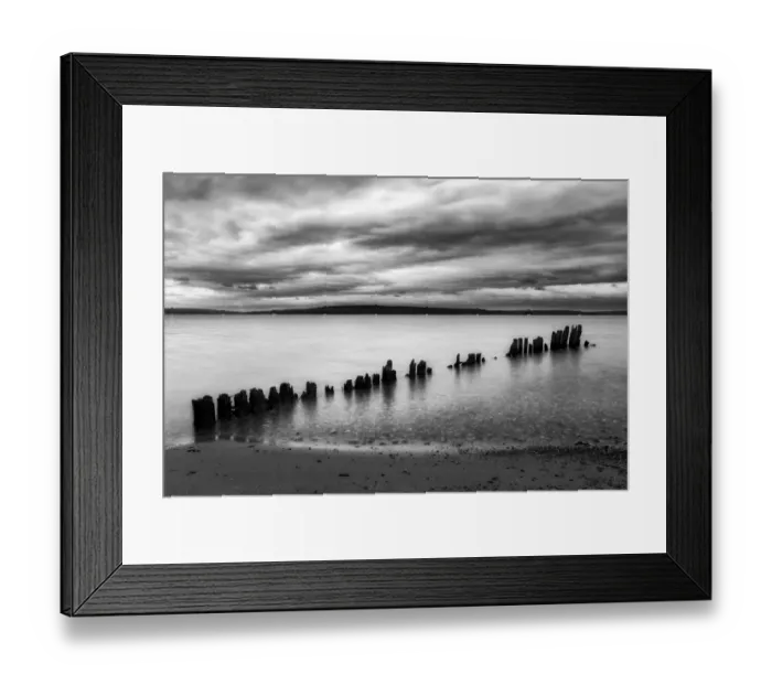 Framed Print : USA, Michigan, Upper Peninsula, Christmas, Old pilings on Furnace Bay Framed Print : USA, Michigan, Upper Peninsula, Christmas, Old pilings on Furnace Bay