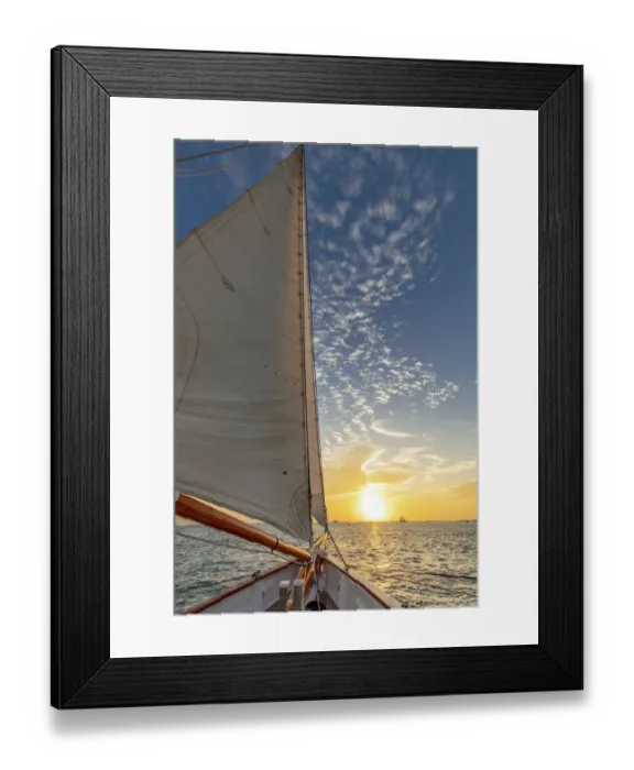 Framed Print : Sunset sail on schooner America 2. 0 in Key West, Florida, USA Framed Print : Sunset sail on schooner America 2. 0 in Key West, Florida, USA