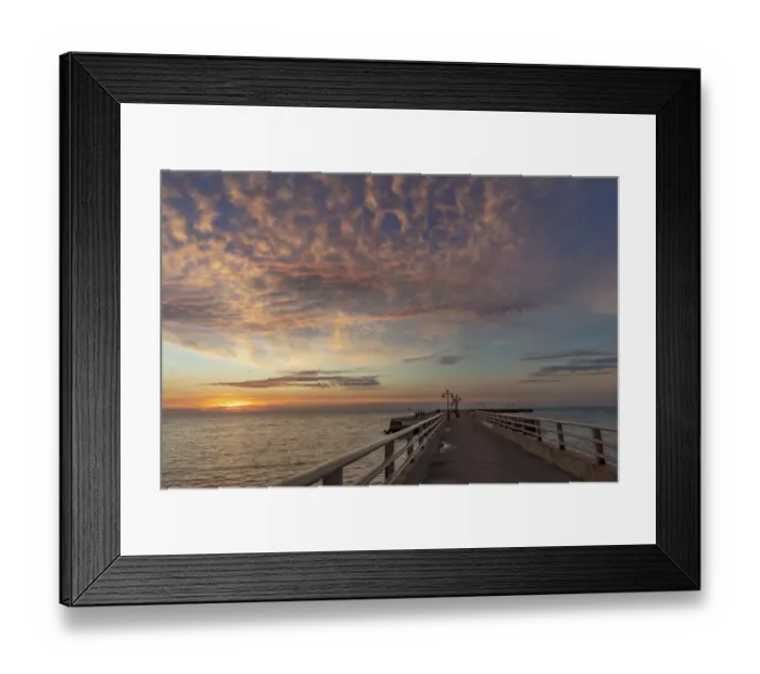 Framed Print : Vivid sunrise clouds over the Atlantic Ocean from Higgs Beach Pier in Key West, Florida Framed Print : Vivid sunrise clouds over the Atlantic Ocean from Higgs Beach Pier in Key West, Florida