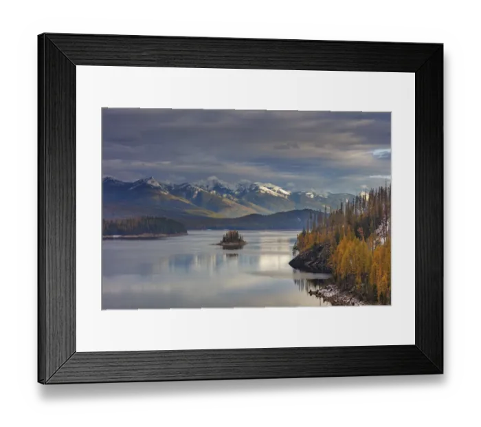 Framed Print : Small island in Hungry Horse Reservoir in the Flathead National Forest, Montana, USA Framed Print : Small island in Hungry Horse Reservoir in the Flathead National Forest, Montana, USA