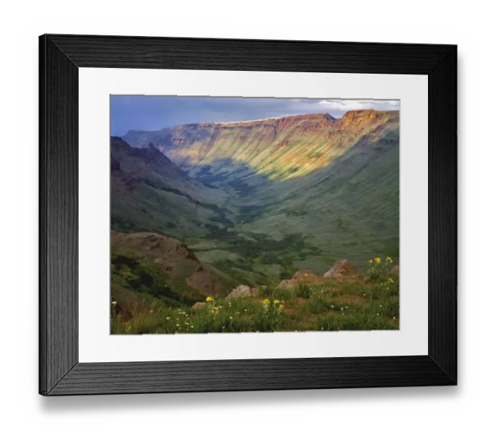 Framed Print : USA, Oregon. Steens Mountain and Kiger Gorge landscape Framed Print : USA, Oregon. Steens Mountain and Kiger Gorge landscape