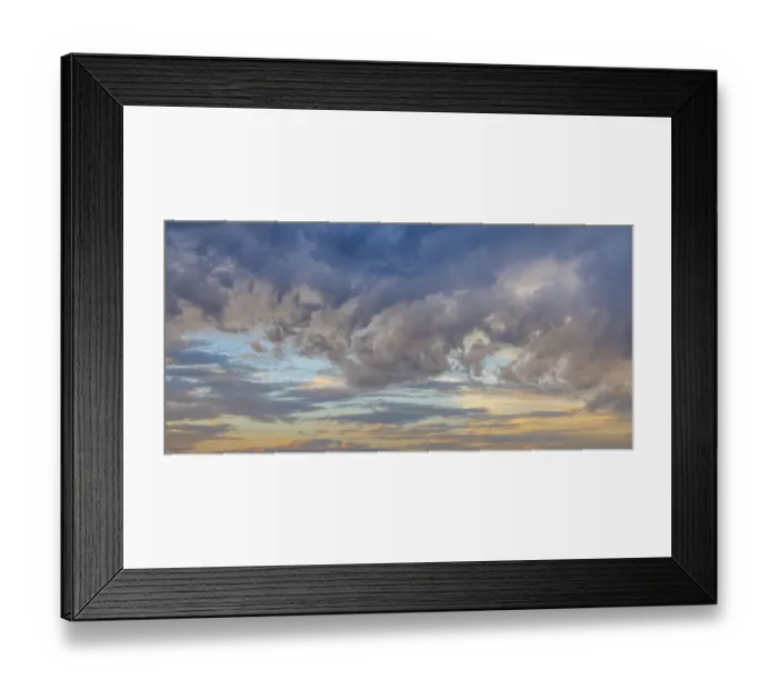 Framed Print : USA, Washington State, Seabeck. Panoramic of sky and clouds at sunset Framed Print : USA, Washington State, Seabeck. Panoramic of sky and clouds at sunset