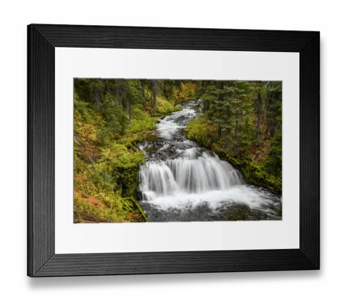 Framed Print : Fall Creek Falls, Deschutes National Forest, Oregon Framed Print : Fall Creek Falls, Deschutes National Forest, Oregon