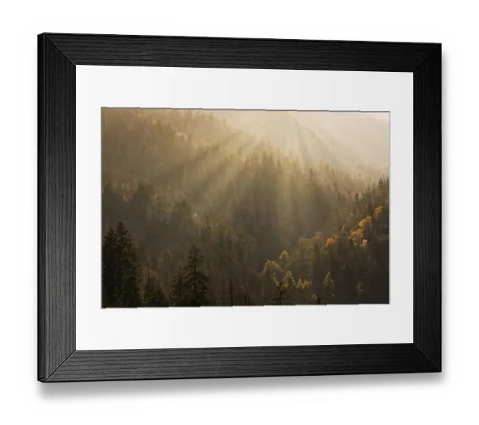 Framed Print : Spring sunset from Morton Overlook, Great Smoky Mountains, National Park, Tennessee Framed Print : Spring sunset from Morton Overlook, Great Smoky Mountains, National Park, Tennessee