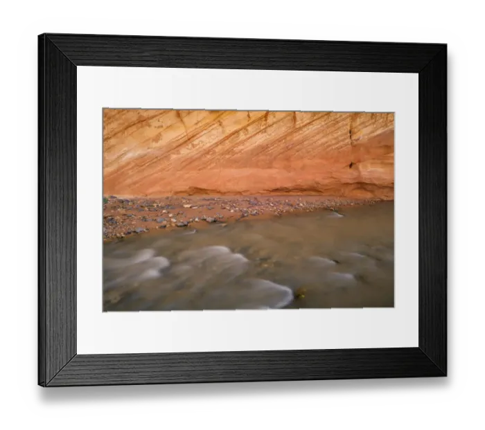 Framed Print : USA, Utah, Capitol Reef National Park, Fremont River and colorful, eroded sandstone wall Framed Print : USA, Utah, Capitol Reef National Park, Fremont River and colorful, eroded sandstone wall