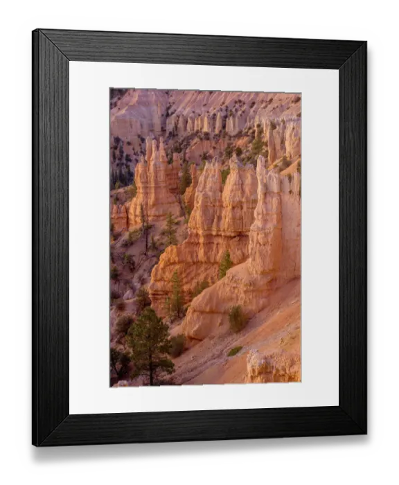 Framed Print : USA, Utah, Bryce Canyon National Park, Dawn view south from Fairyland Point with colorful Framed Print : USA, Utah, Bryce Canyon National Park, Dawn view south from Fairyland Point with colorful