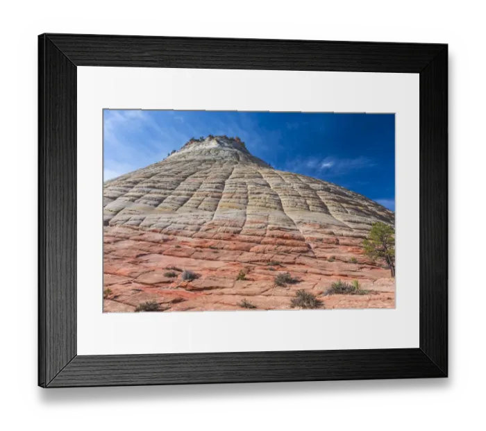 Framed Print : USA, Utah, Morning sunlight lights up the sandstone cliffs of Zion National Park
