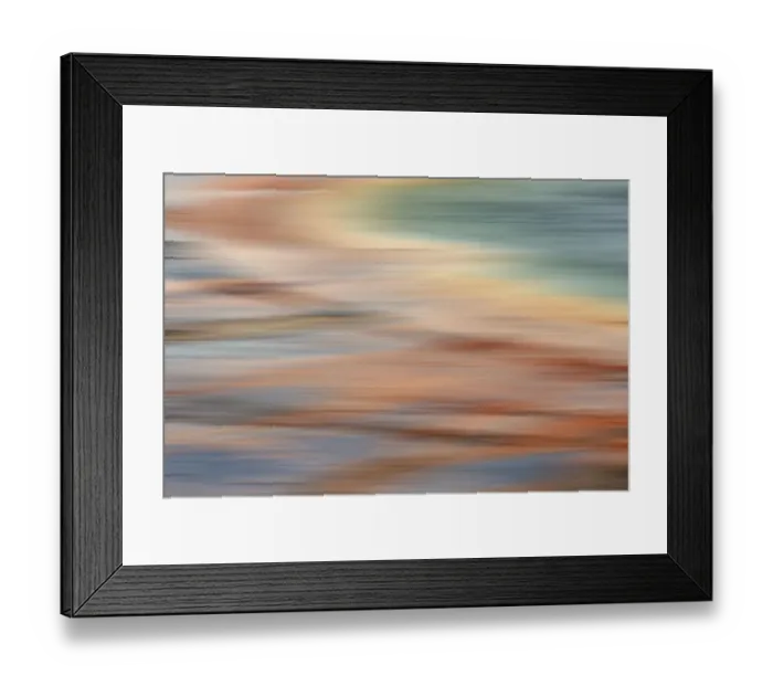 Framed Print : Abstract blurred view of bacterial mat pattern from elevated view, Grand Prismatic Spring Framed Print : Abstract blurred view of bacterial mat pattern from elevated view, Grand Prismatic Spring