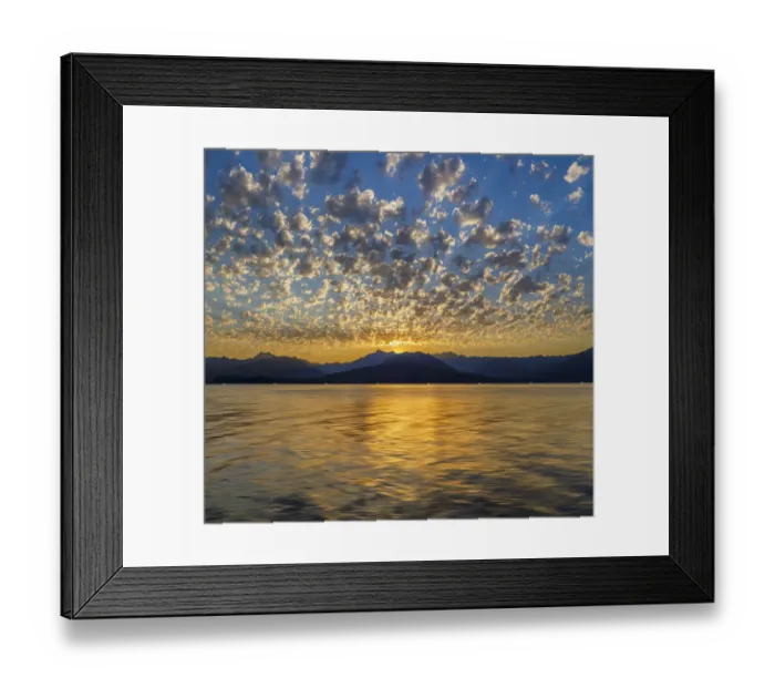 Framed Print : USA, Washington State, Seabeck. Hood Canal sunset Framed Print : USA, Washington State, Seabeck. Hood Canal sunset