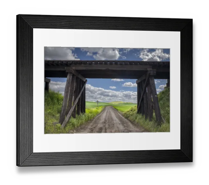 Framed Print : Railroad trestle, Palouse region of eastern Washington Framed Print : Railroad trestle, Palouse region of eastern Washington