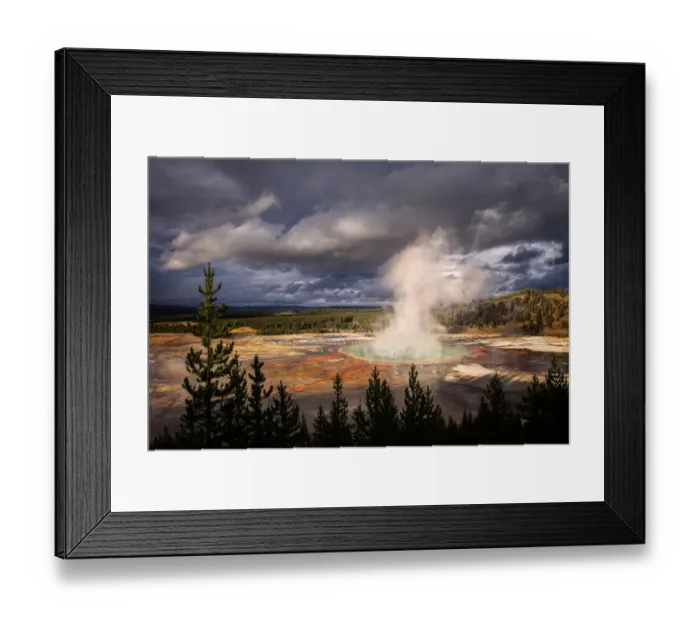 Framed Print : Grand Prismatic spring, Midway Geyser Basin, Yellowstone National Park, Wyoming Framed Print : Grand Prismatic spring, Midway Geyser Basin, Yellowstone National Park, Wyoming
