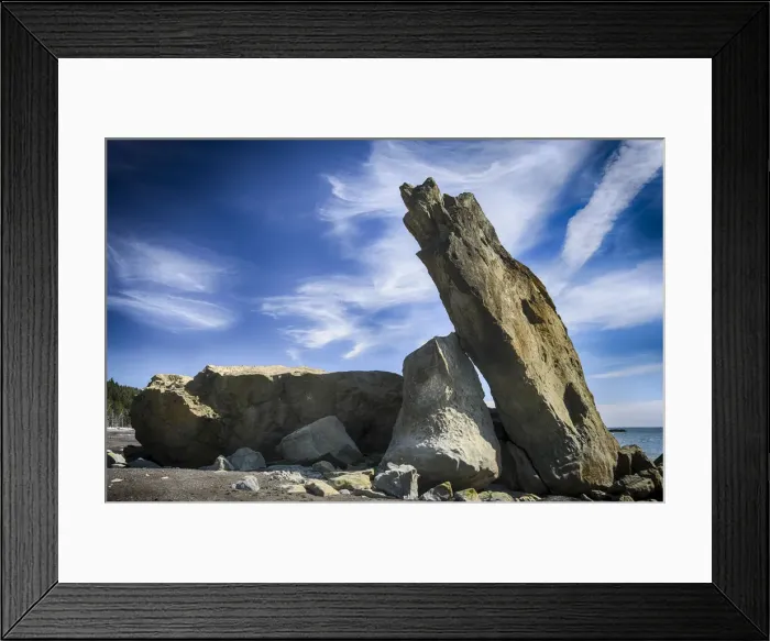 Framed Print : Rock Slabs and Sky, Rialto Beach, Olympic National Park, Washington State Framed Print : Rock Slabs and Sky, Rialto Beach, Olympic National Park, Washington State