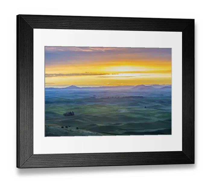 Framed Print : Washington State, Steptoe Butte State Park, Steptoe Sunrise