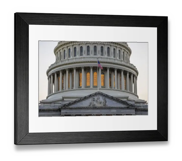 Framed Print : USA, District of Columbia, Washington. US Capitol