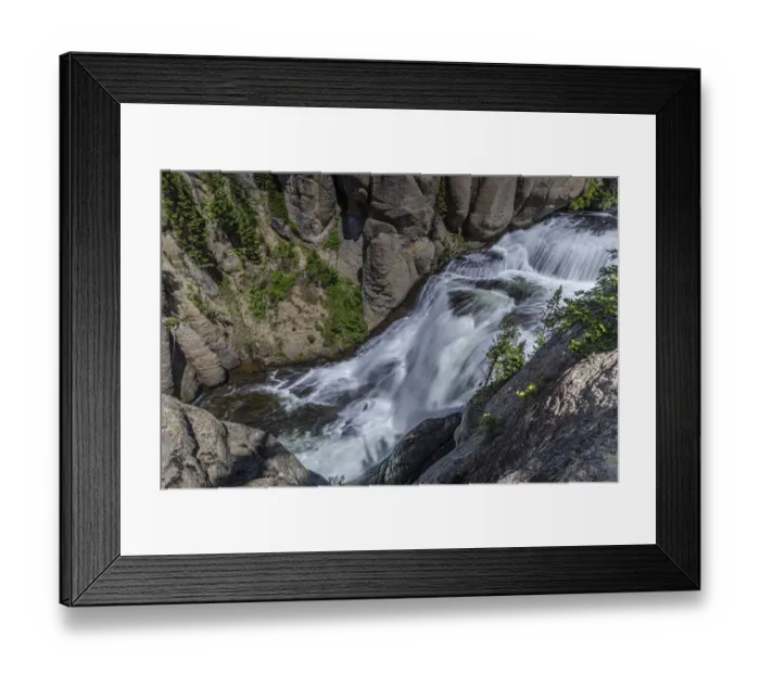 Framed Print : Yellowstone National Park, Terraced Falls on Falls River, Wyoming Framed Print : Yellowstone National Park, Terraced Falls on Falls River, Wyoming