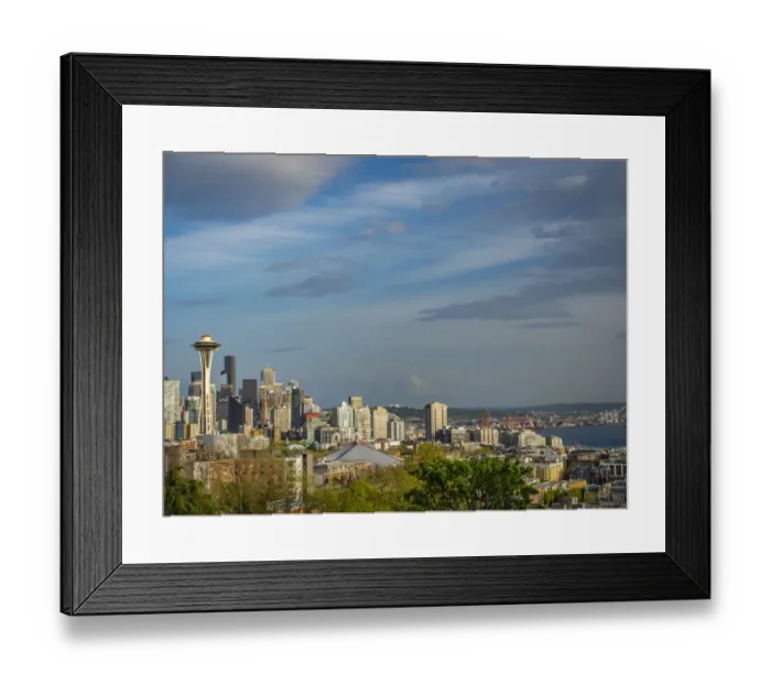 Framed Print : Usa, Washington State, Seattle, Space Needle and downtown skyline Framed Print : Usa, Washington State, Seattle, Space Needle and downtown skyline