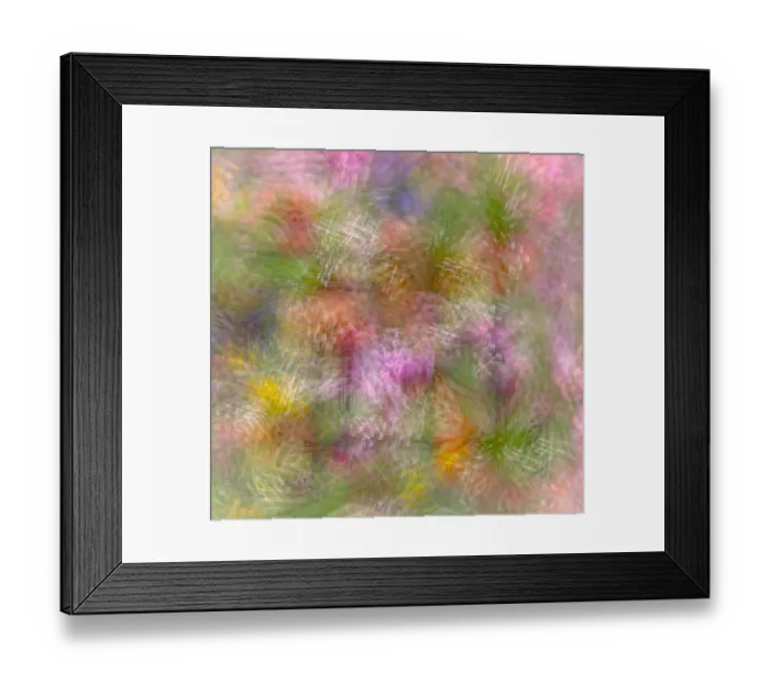 Framed Print : Colorful floral abstract
