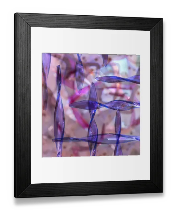 Framed Print : Pink and purple glass abstract Framed Print : Pink and purple glass abstract