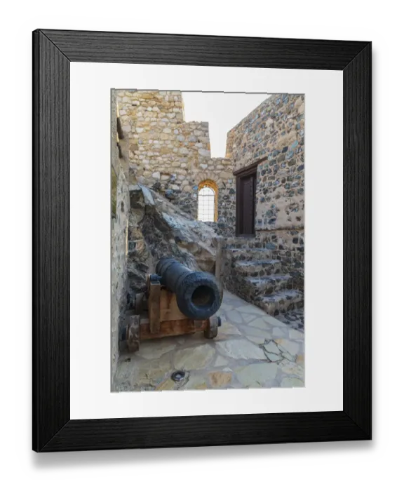 Framed Print : Middle East, Arabian Peninsula, Oman, Muscat, Muttrah. Ancient cannon at Muttrah Fort Framed Print : Middle East, Arabian Peninsula, Oman, Muscat, Muttrah. Ancient cannon at Muttrah Fort