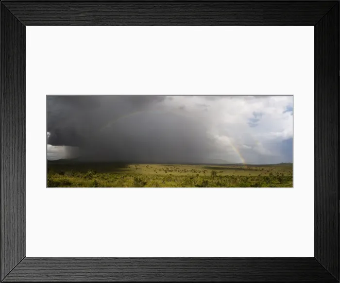 Framed Print : A rainbow over the savannah, Tsavo, Kenya Framed Print : A rainbow over the savannah, Tsavo, Kenya