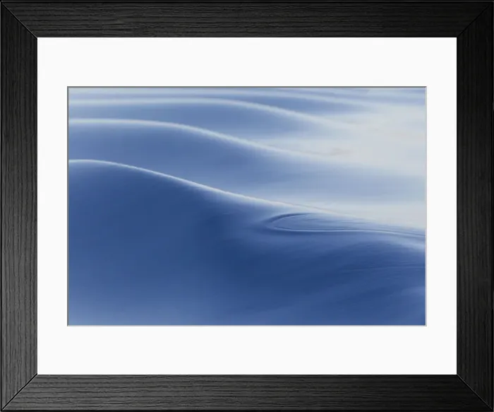 Framed Print : Southern Ocean, near South Georgia. Patterns created by the ship in the glassy water Framed Print : Southern Ocean, near South Georgia. Patterns created by the ship in the glassy water