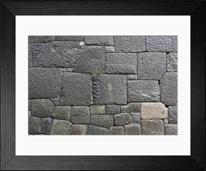 Framed Print : Stone wall of the Royal Palace, Tokyo, Japan Framed Print : Stone wall of the Royal Palace, Tokyo, Japan