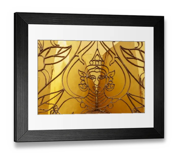 Framed Print : Architectural detail at Pha That Luang (Great Stupa in Lao) is a Buddhist stupa