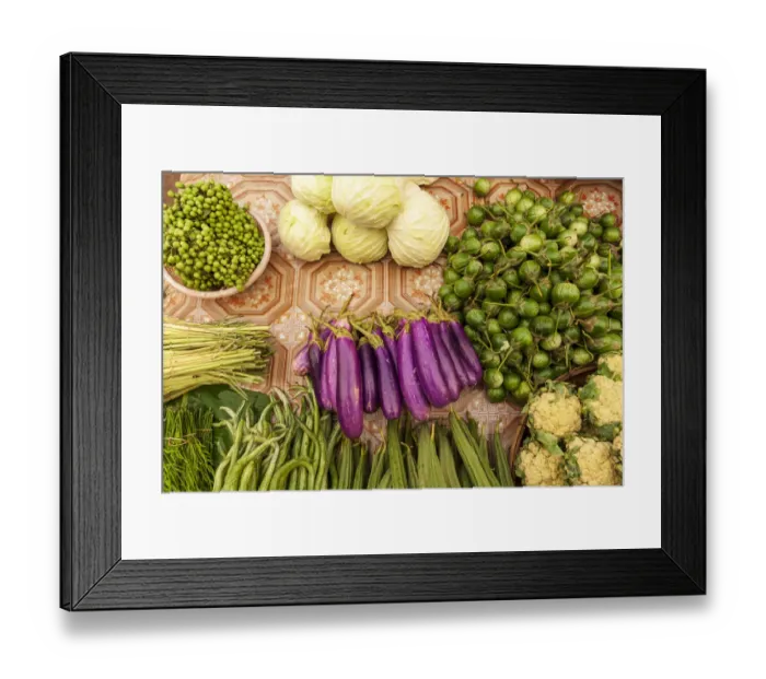 Framed Print : Food at market, Vientiane, Capital of Laos, Southeast Asia Framed Print : Food at market, Vientiane, Capital of Laos, Southeast Asia