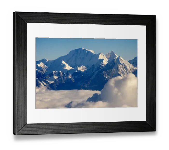 Framed Print : Mount Everest (8848m) in the Himalayas above the clouds, Nepal Framed Print : Mount Everest (8848m) in the Himalayas above the clouds, Nepal