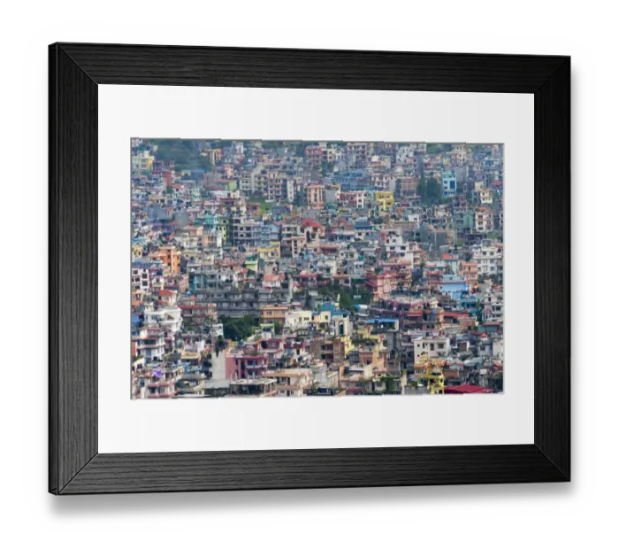 Framed Print : Cityscape of Kathmandu, Nepal