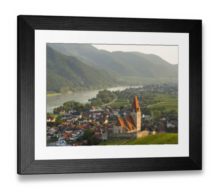 Framed Print : Historic village Weissenkirchen located in wine-growing area, UNESCO World Heritage Site Framed Print : Historic village Weissenkirchen located in wine-growing area, UNESCO World Heritage Site