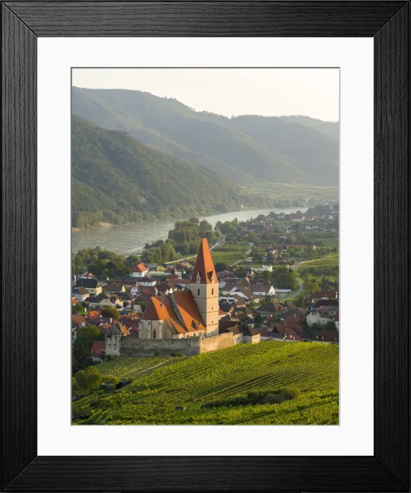 Framed Print : Historic village Weissenkirchen located in wine-growing area, UNESCO World Heritage Site Framed Print : Historic village Weissenkirchen located in wine-growing area, UNESCO World Heritage Site