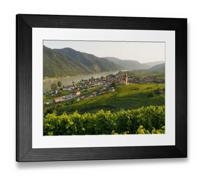 Framed Print : Historic village Weissenkirchen located in wine-growing area, UNESCO World Heritage Site Framed Print : Historic village Weissenkirchen located in wine-growing area, UNESCO World Heritage Site