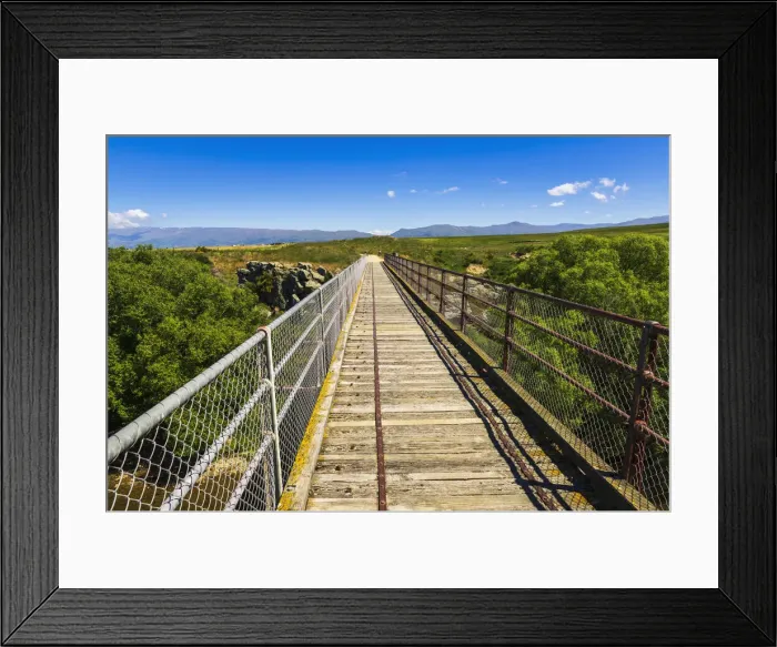 Framed Print : The Manuherikia River bridge on the Otago Central Rail Trail, Otago, South Island Framed Print : The Manuherikia River bridge on the Otago Central Rail Trail, Otago, South Island