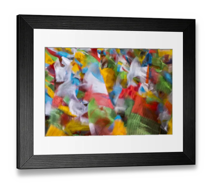 Framed Print : Prayer flags in Simila Mountain, Gyantse County, Tibet, China