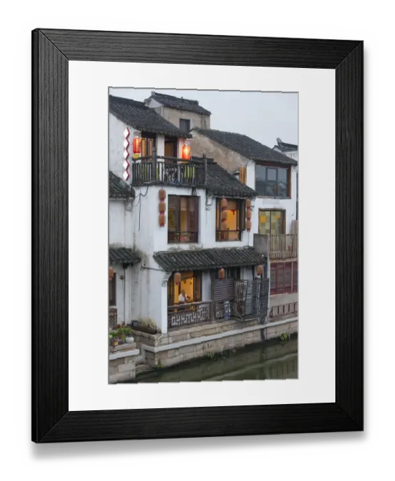 Framed Print : Traditional house along the Grand Canal, Wuxi, Jiangsu Province, China Framed Print : Traditional house along the Grand Canal, Wuxi, Jiangsu Province, China