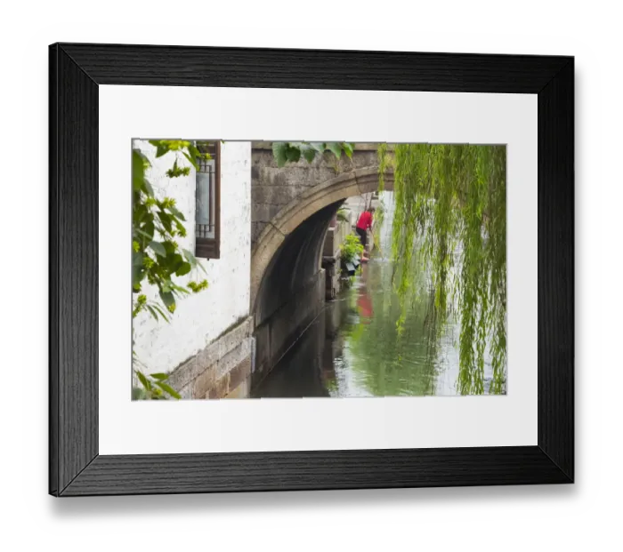 Framed Print : Old house and stone bridge on the Grand Canal, Shaoxing, Zhejiang Province, China Framed Print : Old house and stone bridge on the Grand Canal, Shaoxing, Zhejiang Province, China