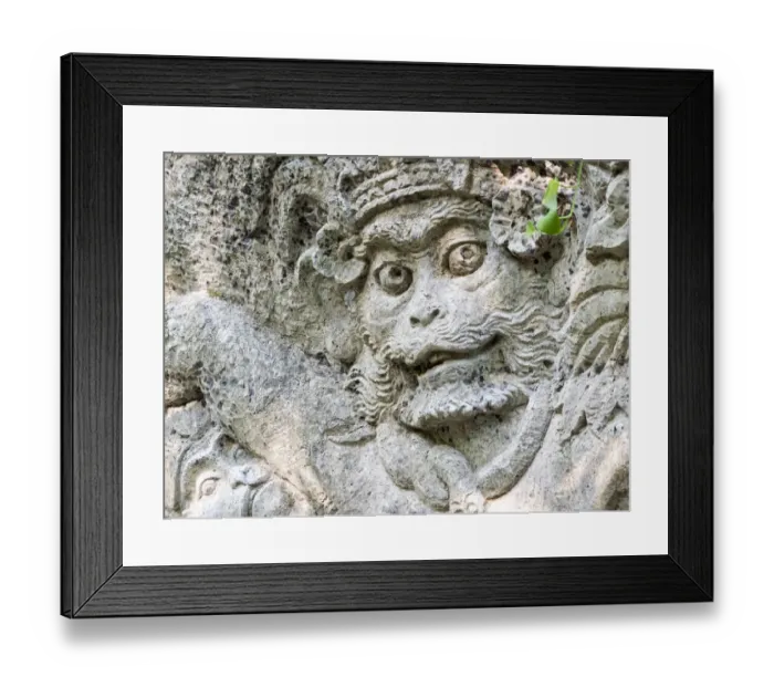 Framed Print : Indonesia, Bali, Ubud. Statue in Pura Tirta Empul temple Framed Print : Indonesia, Bali, Ubud. Statue in Pura Tirta Empul temple