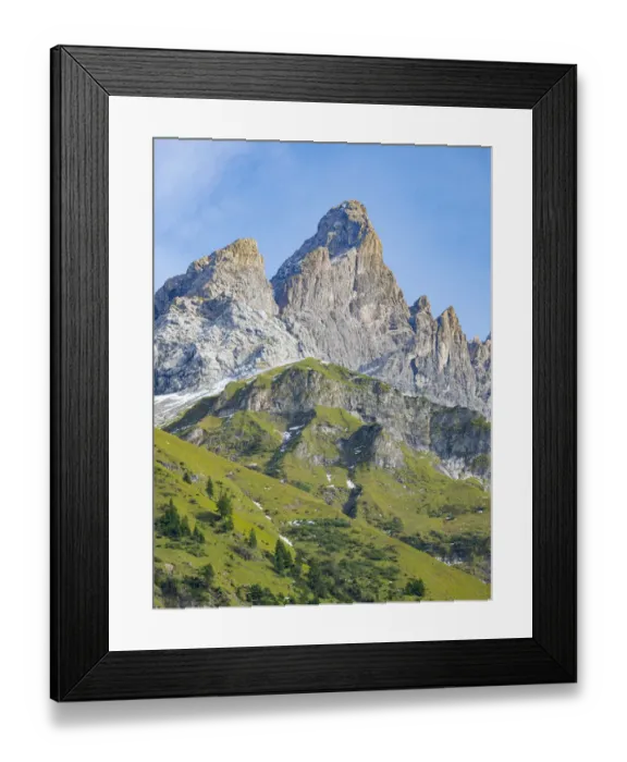 Framed Print : Mount Trettachspitze in the Allgau Alps. Germany, Bavaria