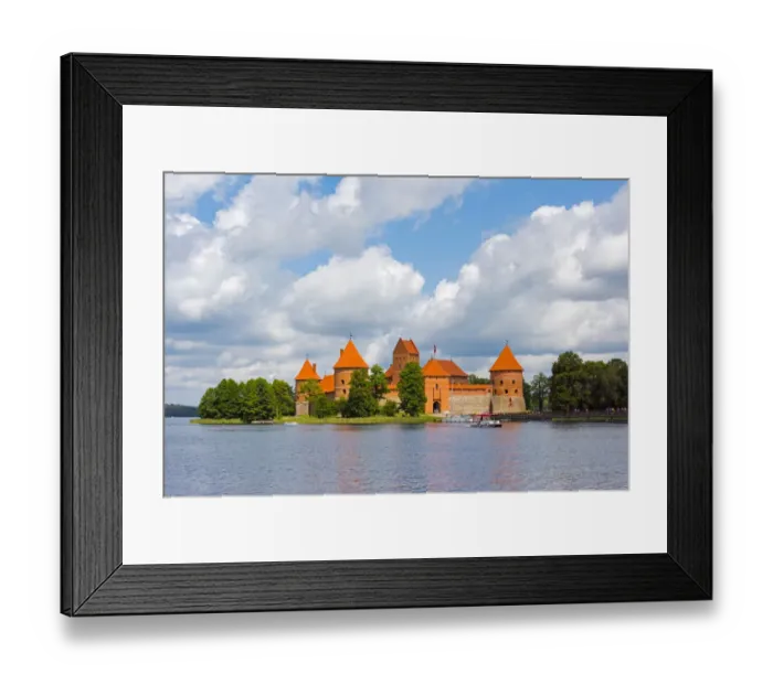 Framed Print : Trakai Island Castle on Lake Galve, Lithuania Framed Print : Trakai Island Castle on Lake Galve, Lithuania