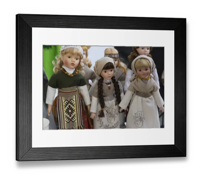 Framed Print : Lithuanian girl dolls, Klaipeda, Lithuania Framed Print : Lithuanian girl dolls, Klaipeda, Lithuania