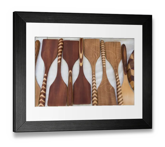 Framed Print : Wooden spatulas, Klaipeda, Lithuania Framed Print : Wooden spatulas, Klaipeda, Lithuania