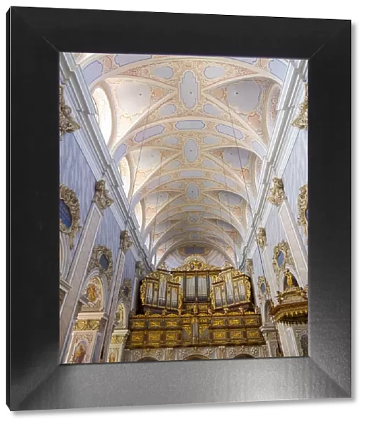 The collegiate church, the interior. Gottweig Abbey, a UNESCO World Heritage Site, Wachau